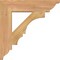 Ekena Millwork Balboa Traditional Smooth Bracket, Western Red Cedar, 3 1/2"W x 18"D x 18"H BKT04X18X18BOA01SWR - alternate 2